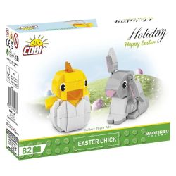 COBI 20016 GÀ PHỤC SINH bộ đồ chơi xếp lắp ráp ghép mô hình Creator EASTER CHICK Sáng Tạo 82 khối
