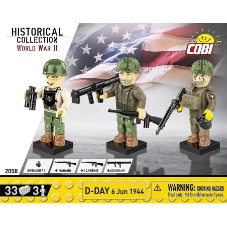 COBI 2656 D-DAY NGÀY 6 THÁNG NĂM 1944 tỷ lệ 1:28 bộ đồ chơi xếp lắp ráp ghép mô hình Military Army Quân Sự Bộ Đội 33 khối
