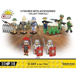 COBI 2656 D-DAY NGÀY 6 THÁNG NĂM 1944 tỷ lệ 1:28 bộ đồ chơi xếp lắp ráp ghép mô hình Military Army Quân Sự Bộ Đội 33 khối