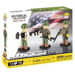 COBI 2656 D-DAY NGÀY 6 THÁNG NĂM 1944 tỷ lệ 1:28 bộ đồ chơi xếp lắp ráp ghép mô hình Military Army Quân Sự Bộ Đội 33 khối