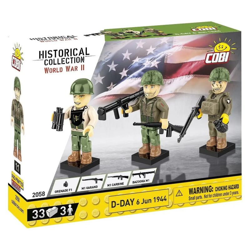 COBI 2656 D-DAY NGÀY 6 THÁNG NĂM 1944 tỷ lệ 1:28 bộ đồ chơi xếp lắp ráp ghép mô hình Military Army Quân Sự Bộ Đội 33 khối