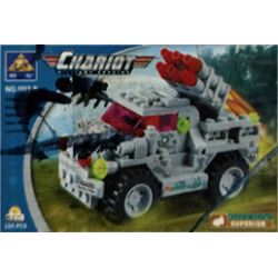 Bozhi 903-B CHIẾN BINH bộ đồ chơi xếp lắp ráp ghép mô hình Military Army CHARIOT Quân Sự Bộ Đội 159 khối