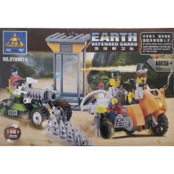 Kazi KY89014 89014 HẬU VỆ TRÁI ĐẤT bộ đồ chơi xếp lắp ráp ghép mô hình 186 khối