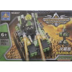 Bozhi 8017 BAZUKKA ROCKET CANNON bộ đồ chơi xếp lắp ráp ghép mô hình BAZOOKA 133 khối