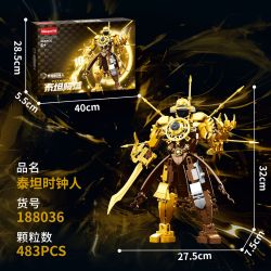 WANGAO 188036 TITAN FALL CLOCKMAN bộ đồ chơi xếp lắp ráp ghép mô hình TITANFALL 483 khối