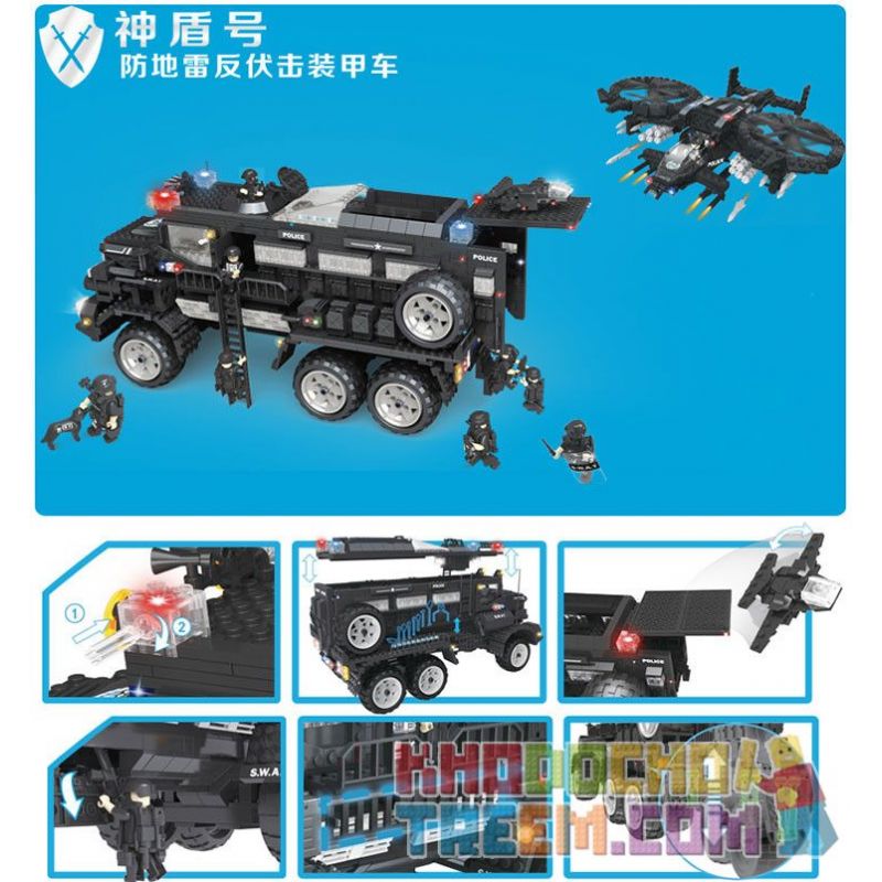 WOMA C0558 0558 non  XE LENCO BEARCAT VÀ MÁY BAY CỦA LỰC LƯỢNG ĐẶC NHIỆM MỸ bộ đồ chơi xếp lắp ráp ghép mô hình Swat Special Force SWAT CORPS 2393 khối WOMA C0558 0558 non  XE LENCO BEARCAT VÀ MÁY BAY CỦA LỰC LƯỢNG ĐẶC NHIỆM MỸ bộ đồ chơi xếp lắp ráp ghép mô hình Swat Special Force SWAT CORPS 2393 khối