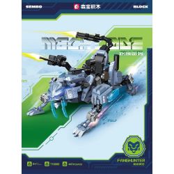 SEMBO 716000 MÃ ÁO GIÁP RĂNG VÀ SÚNG THẦN bộ đồ chơi xếp lắp ráp ghép mô hình 441 khối