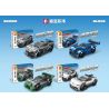 SEMBO 714382 ĐOÀN XE TUYỆT VỜI THUNDERBOLT STORM bộ đồ chơi xếp lắp ráp ghép mô hình Racers Đua Tốc Độ