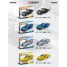 SEMBO 714565 THẾ GIỚI CỦA NHỮNG CHIẾC XE NỔI TIẾNG 714565 bộ đồ chơi xếp lắp ráp ghép mô hình Racers Đua Tốc Độ 379 khối