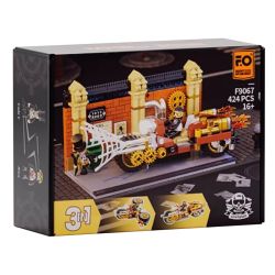 LUMIBRICKS FUNWHOLE F9067 9067 THẾ GIỚI STEAMPUNK CHASE XE MÁY bộ đồ chơi xếp lắp ráp ghép mô hình 424 khối