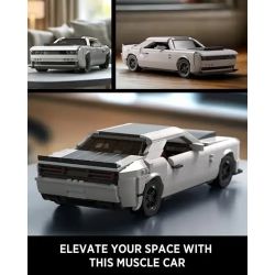 NIFELIZ NF10284 10284 DODGE CHALLENGER DEMON SPORTS CAR bộ đồ chơi xếp lắp ráp ghép mô hình Creator Sáng Tạo 1225 khối