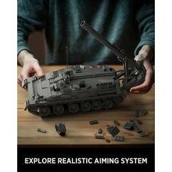 NIFELIZ NF10291 10291 QUÂN ĐỘI NGA 2S4 "HOA TULIP" VỮA NẶNG bộ đồ chơi xếp lắp ráp ghép mô hình Military Army 2S4 MILITARY TANK Quân Sự Bộ Đội 1438 khối