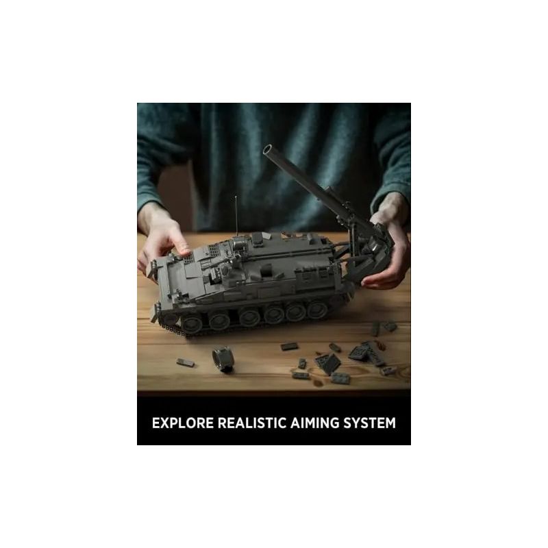 NIFELIZ NF10291 10291 QUÂN ĐỘI NGA 2S4 "HOA TULIP" VỮA NẶNG bộ đồ chơi xếp lắp ráp ghép mô hình Military Army 2S4 MILITARY TANK Quân Sự Bộ Đội 1438 khối