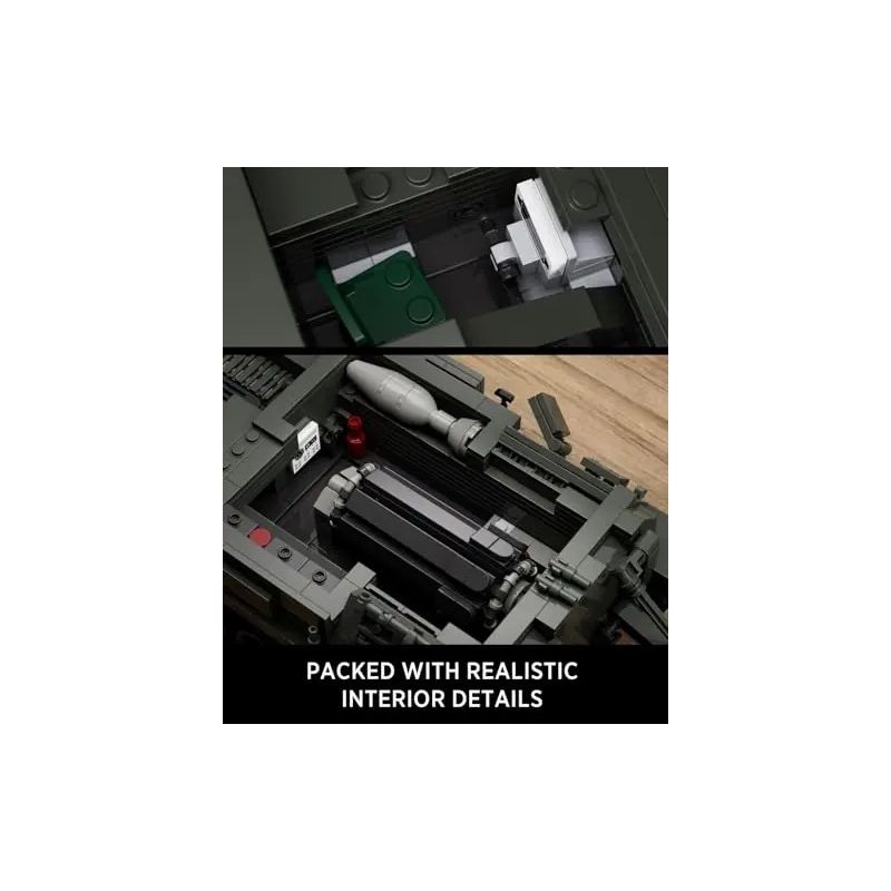 NIFELIZ NF10291 10291 QUÂN ĐỘI NGA 2S4 "HOA TULIP" VỮA NẶNG bộ đồ chơi xếp lắp ráp ghép mô hình Military Army 2S4 MILITARY TANK Quân Sự Bộ Đội 1438 khối