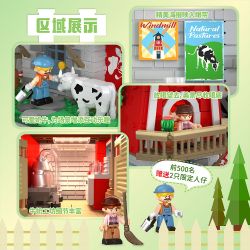 IAMBRICK 40201 HỘI THẢO VỀ SỮA WINDMILL bộ đồ chơi xếp lắp ráp ghép mô hình City WINDMILL DAIRY WORKSHOP Thành Phố 1310 khối