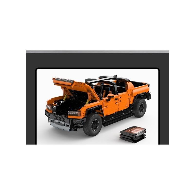 RASTAR 93600 93610 HUMMER EV ELECTRIC PICKUP tỷ lệ 1:10 bộ đồ chơi xếp lắp ráp ghép mô hình Technic HUMMER EV PICKUP Kỹ Thuật Công Nghệ Cao Mô Hình Phương Tiện 3756 khối