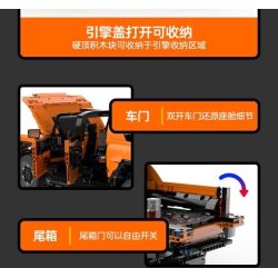 RASTAR 93600 93610 HUMMER EV ELECTRIC PICKUP tỷ lệ 1:10 bộ đồ chơi xếp lắp ráp ghép mô hình Technic HUMMER EV PICKUP Kỹ Thuật Công Nghệ Cao Mô Hình Phương Tiện 3756 khối