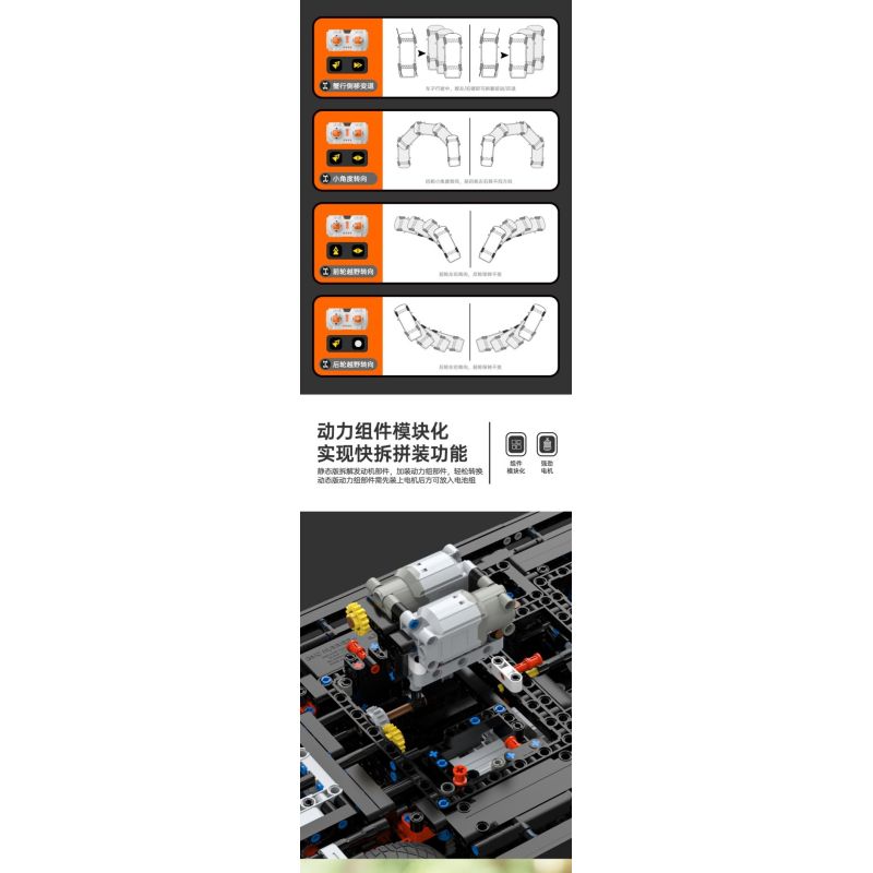 RASTAR 93600 93610 HUMMER EV ELECTRIC PICKUP tỷ lệ 1:10 bộ đồ chơi xếp lắp ráp ghép mô hình Technic HUMMER EV PICKUP Kỹ Thuật Công Nghệ Cao Mô Hình Phương Tiện 3756 khối
