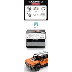 RASTAR 93600 93610 HUMMER EV ELECTRIC PICKUP tỷ lệ 1:10 bộ đồ chơi xếp lắp ráp ghép mô hình Technic HUMMER EV PICKUP Kỹ Thuật Công Nghệ Cao Mô Hình Phương Tiện 3756 khối