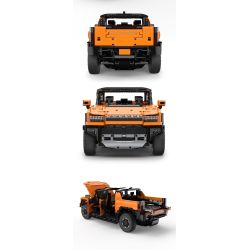 RASTAR 93600 93610 HUMMER EV ELECTRIC PICKUP tỷ lệ 1:10 bộ đồ chơi xếp lắp ráp ghép mô hình Technic HUMMER EV PICKUP Kỹ Thuật Công Nghệ Cao Mô Hình Phương Tiện 3756 khối