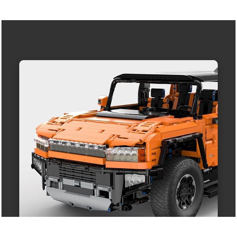 RASTAR 93600 93610 HUMMER EV ELECTRIC PICKUP tỷ lệ 1:10 bộ đồ chơi xếp lắp ráp ghép mô hình Technic HUMMER EV PICKUP Kỹ Thuật Công Nghệ Cao Mô Hình Phương Tiện 3756 khối