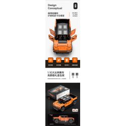 RASTAR 93600 93610 HUMMER EV ELECTRIC PICKUP tỷ lệ 1:10 bộ đồ chơi xếp lắp ráp ghép mô hình Technic HUMMER EV PICKUP Kỹ Thuật Công Nghệ Cao Mô Hình Phương Tiện 3756 khối