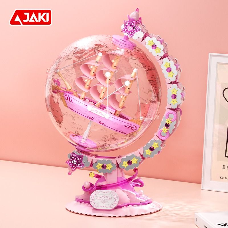 JAKI AK025 TIDE SUY NGHĨ SÁNG TẠO QUẢ CẦU LANG THANG GALAXY bộ đồ chơi xếp lắp ráp ghép mô hình