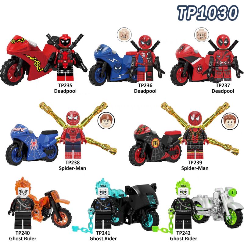 TP 1030 235 236 237 238 239 240 241 242 SIÊU ANH HÙNG 8 CON SỐ bộ đồ chơi xếp lắp ráp ghép mô hình Super Heroes Siêu Nhân Anh Hùng