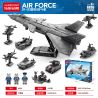 LELE BROTHER 8836 MÁY BAY CHIẾN ĐẤU TÀNG HÌNH J-20 8-IN-1 bộ đồ chơi xếp lắp ráp ghép mô hình Military Army Quân Sự Bộ Đội 1411 khối