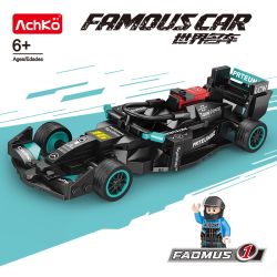 ACHKO 50016-2 F1 RACING CAR - MERCEDES -BENZ bộ đồ chơi xếp lắp ráp ghép mô hình Racers Đua Tốc Độ 236 khối