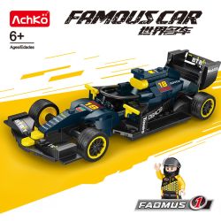 ACHKO 50018-2 F1 RACING - RED BULL C42 bộ đồ chơi xếp lắp ráp ghép mô hình Racers Đua Tốc Độ 226 khối