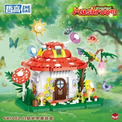 ZHEGAO 641002 THẾ GIỚI PANDORA NGÔI NHÀ NẤM bộ đồ chơi xếp lắp ráp ghép mô hình MUSHROOM 745 khối