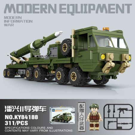 Kazi KY84188 84188 XE TÊN LỬA PERS BREATH II bộ đồ chơi xếp lắp ráp ghép mô hình Military Army Quân Sự Bộ Đội 311 khối