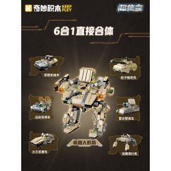 KEEPPLEY 41112 SIÊU ÁP SUẤT ROBOT PHÙ HỢP TRỰC TIẾP 6 TRONG 1 bộ đồ chơi xếp lắp ráp ghép mô hình Military Army Quân Sự Bộ Đội
