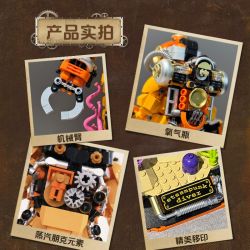 IAMBRICK 30701 KHÓA STEAMPUNK bộ đồ chơi xếp lắp ráp ghép mô hình STEAMPUNK DIVER 1287 khối