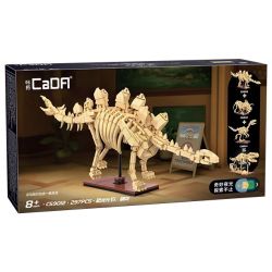 CADA DOUBLEE C59012 59012 MÔ HÌNH KHỦNG LONG BỘ XƯƠNG PHÁT SÁNG CỦA STEGOSAURUS bộ đồ chơi xếp lắp ráp ghép mô hình 297 khối