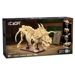 CADA DOUBLEE C59013 59013 MÔ HÌNH KHỦNG LONG BỘ XƯƠNG PHÁT SÁNG CỦA TRICERATOPS bộ đồ chơi xếp lắp ráp ghép mô hình 272 khối