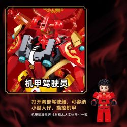 SLUBAN M38-B1308 B1308 1308 M38B1308 38-B1308 CÁC VỊ THẦN NEZHA SÁU VŨ KHÍ ĐÃ ĐẾN VỚI THẾ GIỚI VUA DEMON CÓ NGƯỜI LÁI MECHA bộ đồ chơi xếp lắp ráp ghép mô hình 247 khối