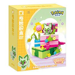 KEEPPLEY K20264 20264 POKÉMON PARTY CRUISE CAR NEW LEAF MEOW HỘP QUÀ TẶNG bộ đồ chơi xếp lắp ráp ghép mô hình Movie & Game Phim Và Trò Chơi