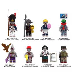 GUANGDONG RUIZHIDA N122 N123 N124 N117 N118 N119 N120 N121 MÔ HÌNH ZOMBIE 8 bộ đồ chơi xếp lắp ráp ghép mô hình Collectable Minifigures Búp Bê Sưu Tầm
