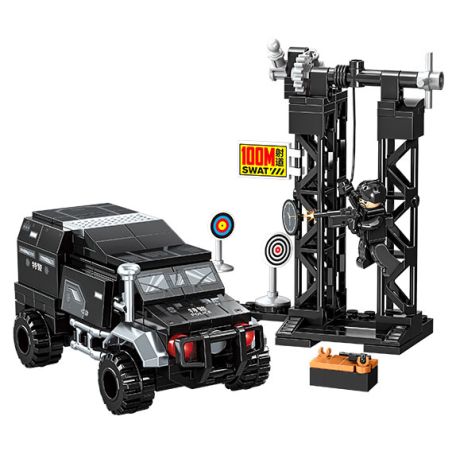 SEMBO 703103 703104 703105 703106 CHIẾN DỊCH BLACK HAWK SWAT CENTER 4 KẾT HỢP bộ đồ chơi xếp lắp ráp ghép mô hình