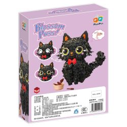 ZHEGAO 662036 KITTEN HOA MÀU ĐEN bộ đồ chơi xếp lắp ráp ghép mô hình BLOSSOM PUSS! 1651 khối