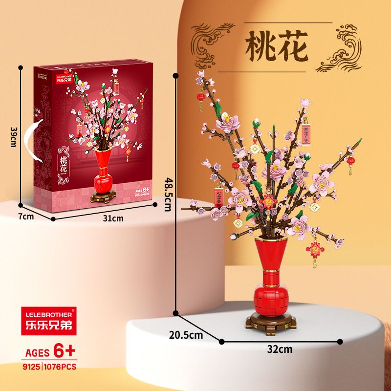 LELE BROTHER 9125 PEACH BLOSSOM bộ đồ chơi xếp lắp ráp ghép mô hình Creator Sáng Tạo 1076 khối LELE BROTHER 9125 PEACH BLOSSOM bộ đồ chơi xếp lắp ráp ghép mô hình Creator Sáng Tạo 1076 khối