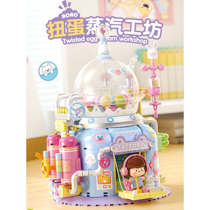 FEMIBOX S44091 44091 NƯỚC SỐT THỊT HỘI THẢO GASKET WORKSHOP bộ đồ chơi xếp lắp ráp ghép mô hình TWISTED EGG STEAM WORKSHOP 623 khối