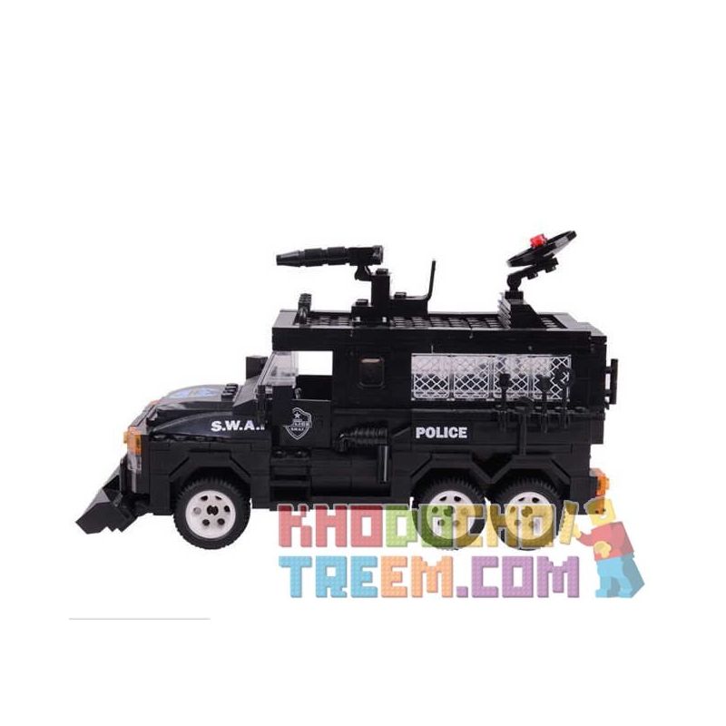 WOMA C0534 0534 Xếp hình kiểu  SWAT SPECIAL FORCE SWAT Helicopter & SUV Trực Thăng Và Xe Bọc Thép đặc Nhiệm 716 khối