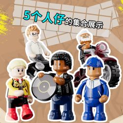 LUMIBRICKS FUNWHOLE F9069 9069 PHỐ MỸ VŨ ĐIỆU ĐƯỜNG bộ đồ chơi xếp lắp ráp ghép mô hình City Thành Phố 429 khối