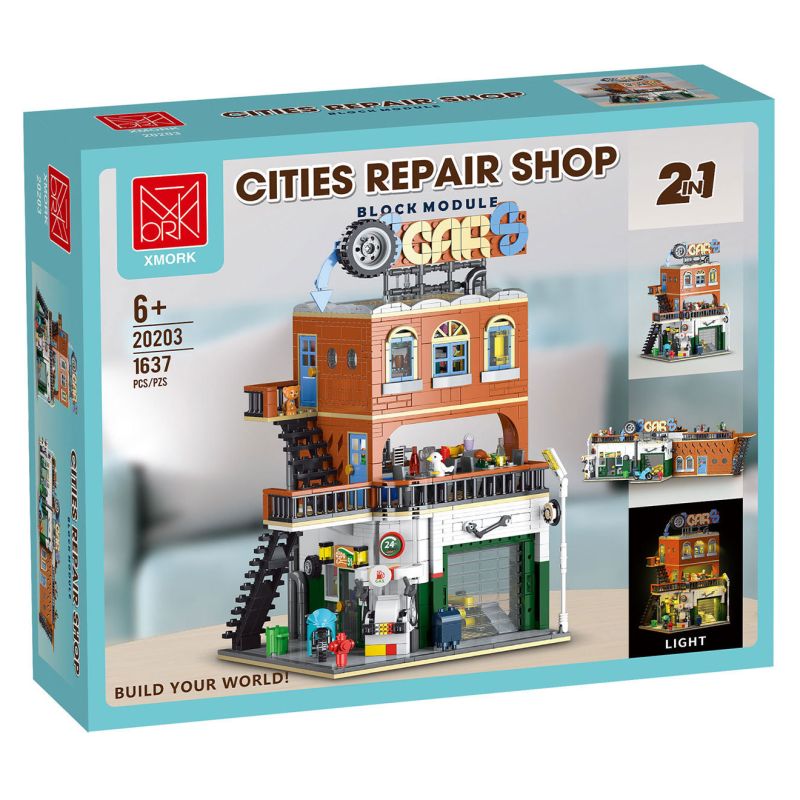 MorkModel 20203 Mork Model 20203 CỬA HÀNG SỬA CHỮA Ô TÔ bộ đồ chơi xếp lắp ráp ghép mô hình Creator CITIES REPAIR SHOP Sáng Tạo 1637 khối MorkModel 20203 Mork Model 20203 CỬA HÀNG SỬA CHỮA Ô TÔ bộ đồ chơi xếp lắp ráp ghép mô hình Creator CITIES REPAIR SHOP Sáng Tạo 1637 khối