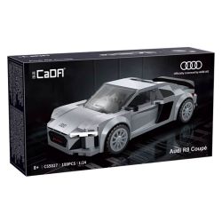 CADA DOUBLEE C55027 55027 AUDI R8 COUPE 2019 XE THỂ THAO tỷ lệ 1:24 bộ đồ chơi xếp lắp ráp ghép mô hình Speed Champions Racing Cars Đua Xe Công Thức 199 khối