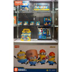 BLOKEES 74835 MINIONS MAGICAL EDITION THE 1ST BULLET JAM FACTORY BOB FRUIT MANAGER bộ đồ chơi xếp lắp ráp ghép mô hình Movie & Game MINIONS JELLY FACTORY BOB Phim Và Trò Chơi 27 khối