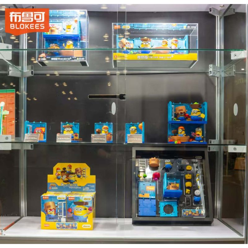 BLOKEES 74835 MINIONS MAGICAL EDITION THE 1ST BULLET JAM FACTORY BOB FRUIT MANAGER bộ đồ chơi xếp lắp ráp ghép mô hình Movie & Game MINIONS JELLY FACTORY BOB Phim Và Trò Chơi 27 khối